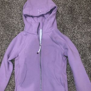 NWOT purple lululemon scuba hoodie